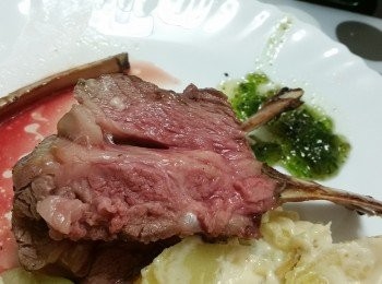 step3: 取出放碟上整止5-10分鐘讓羊扒會收肉汁才食用