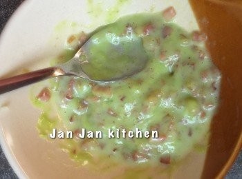 step3: 成煙肉青芥末醬。