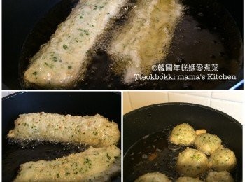 step5: 炸魚蛋時魚蛋會漲得比較大，炸完取出後會縮小些的。