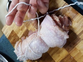 step7: 再一圈圈地綁到尾部