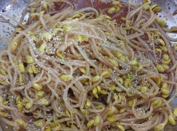 step4: 再加入芝麻拌勻，冷藏2小時即可。