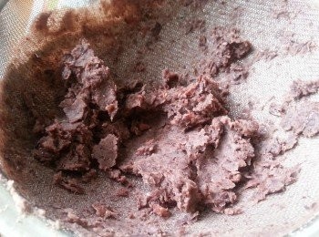 step4: 過篩最後硬皮部份不要