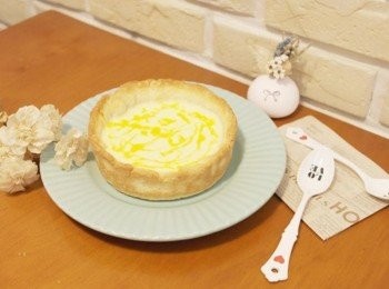 step7: 現烤的半熟起士塔&gt;///