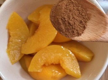 step4: 及玉桂粉拌勻，備用，