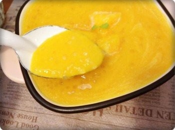 step7: 嘿嘿~~ 芒果味也太濃郁了吧=0= 配上QQ的西米露...好香好好吃!!