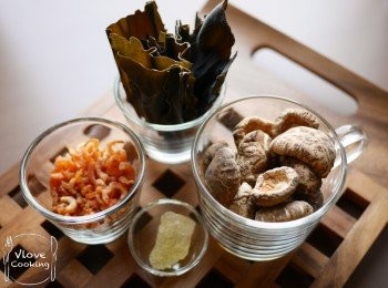 step1: 材料(除冰糖外) 用水沖洗乾淨, 不要浸