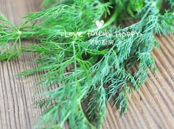 step2: 蒔蘿洗淨, 切碎, 備用