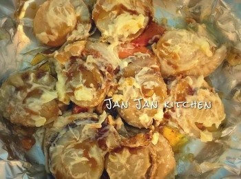 step2: 加入醃料拌勻，吃辣的可同時加入指天椒。