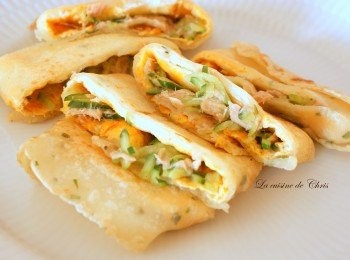 step4: 1的拌料，也可當成煎蛋餅的餡料喔～！營養100分，中式西式都適合～！！^^b