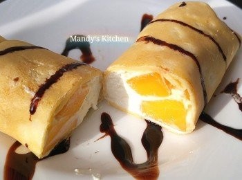 step9: 可加上朱古力醬或生果即成。