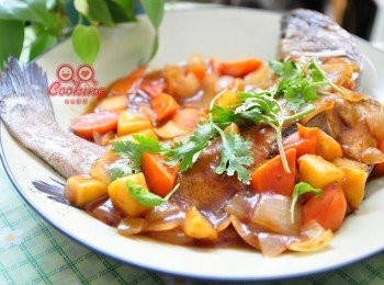 step6: 濃濃果香咖哩醬搭配優質肉質紅花斑，給家人最優質也最簡單烹調吃出美味又健康!