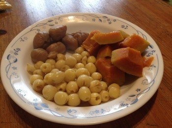 step1: 把蓮子蒸熟