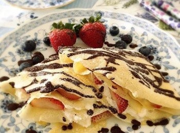 step8: 法式薄餅配以紅茶一起享用, 是下午茶不錯的選擇啊!