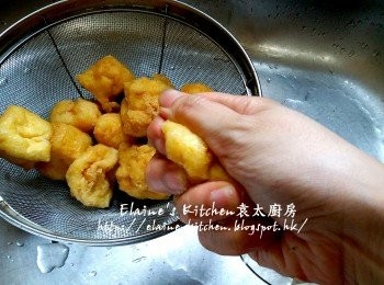 step2: 再瀝乾及渣乾水份備用