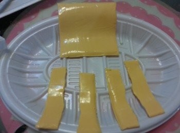 step2: 芝士分開4份。