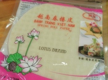 step2: 乾燥春捲皮