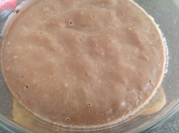 step6: 蒸好後需用膠剷攪拌一下。