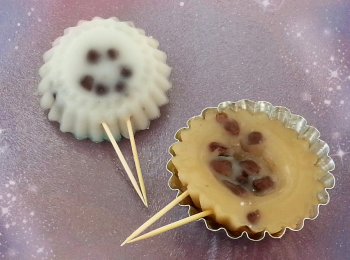 step7: 完成後，用竹籤將缽仔糕取出，即成。