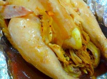 step4: 盖好，开了电源后，慢火炖煮1个小时即可。