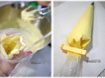 step2: 填入鮮奶油後，尾端用密封夾固定即可