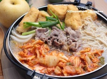 step13: 最後加入泡菜拌勻即可。