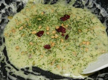 step4: 加入綜合堅果與海苔粉拌勻