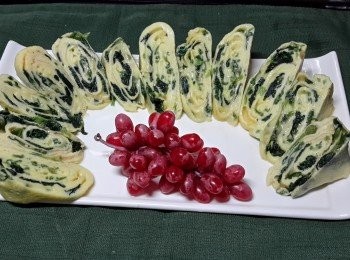 step12: 將蛋卷切開上碟即可