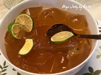 step7: 加上糖漿、檸檬片，就可以享用消暑的甜品了