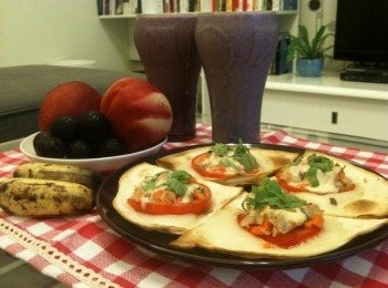 step5: 加上水果及蔬果汁，就是營養均衡的早餐囉！