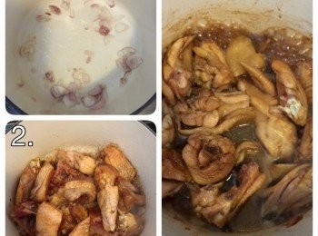 step2: 栗子用水烚10分鐘，去衣備用；