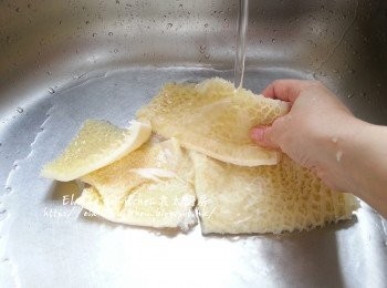 step1: 金錢肚洗淨抹乾水份