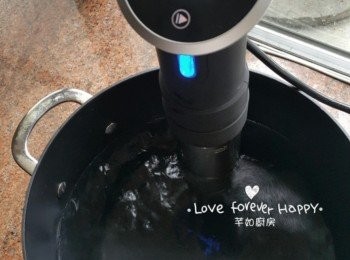 step1: 先將慢煮機預熱至65°C