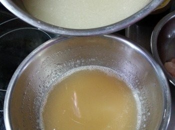 step10: 熄火後加入之前200ml開魚膠粉的湯拌勻