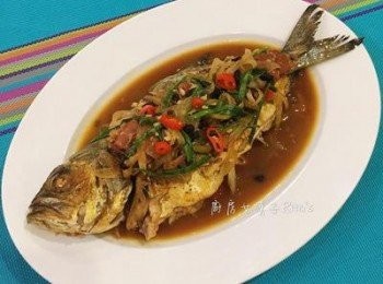 step10: 醬汁鹹、香、甜，搭配魚肉，真的是鮮美好吃！