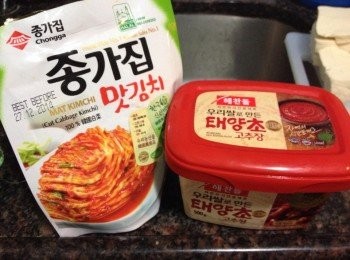 step1: 預備泡菜及韓國辣椒醬