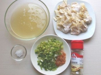 step8: 準備高湯及調味料,煮餛飩湯