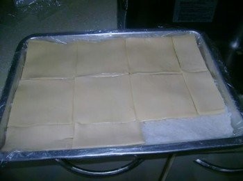 step2: 已放保鮮紙，加入白飯