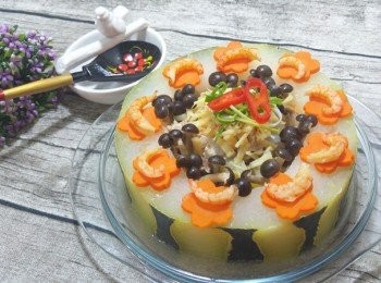 step11: 蒸好後放上蔥絲紅椒<span class="group_2">裝飾</span>