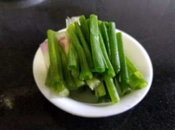 step2: 蔥段
