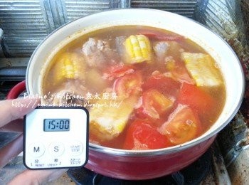 step5: 用中火煲15分鐘至滾