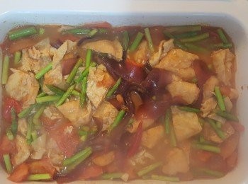 step5: 溫度轉為Med，煮5分鐘即可。