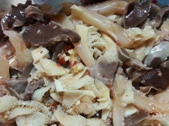 step4: 將所有調味料加入所有材料中拌勻,放入雪櫃雪凍即可