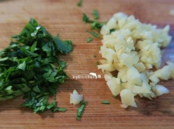 step5: 九層塔.蒜末備用