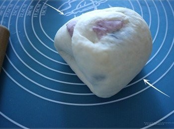 step8: 再捍平為長形向內再對接捍多一次