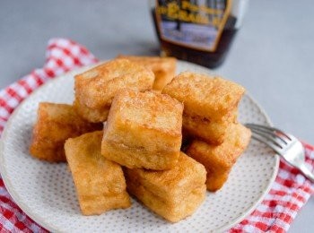 step4: 塗上牛油和淋上糖漿享用～