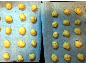 step4: 粉團放入雪櫃雪一陣，搓成波波或其他造形。