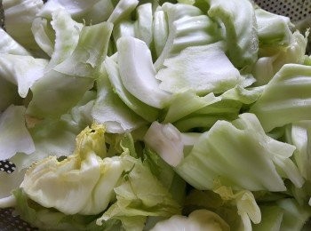 step1: 大芥菜，清洗後切件