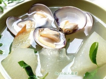 step6: 冬瓜清淡，蛤蜊絴甜美，最佳組合。