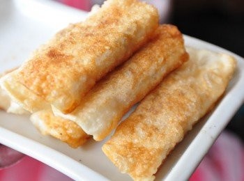 step3: 將兩面煎的金黃後，起鍋堆疊擺盤