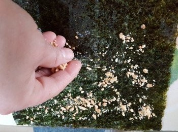 step6: 加入適量花生碎